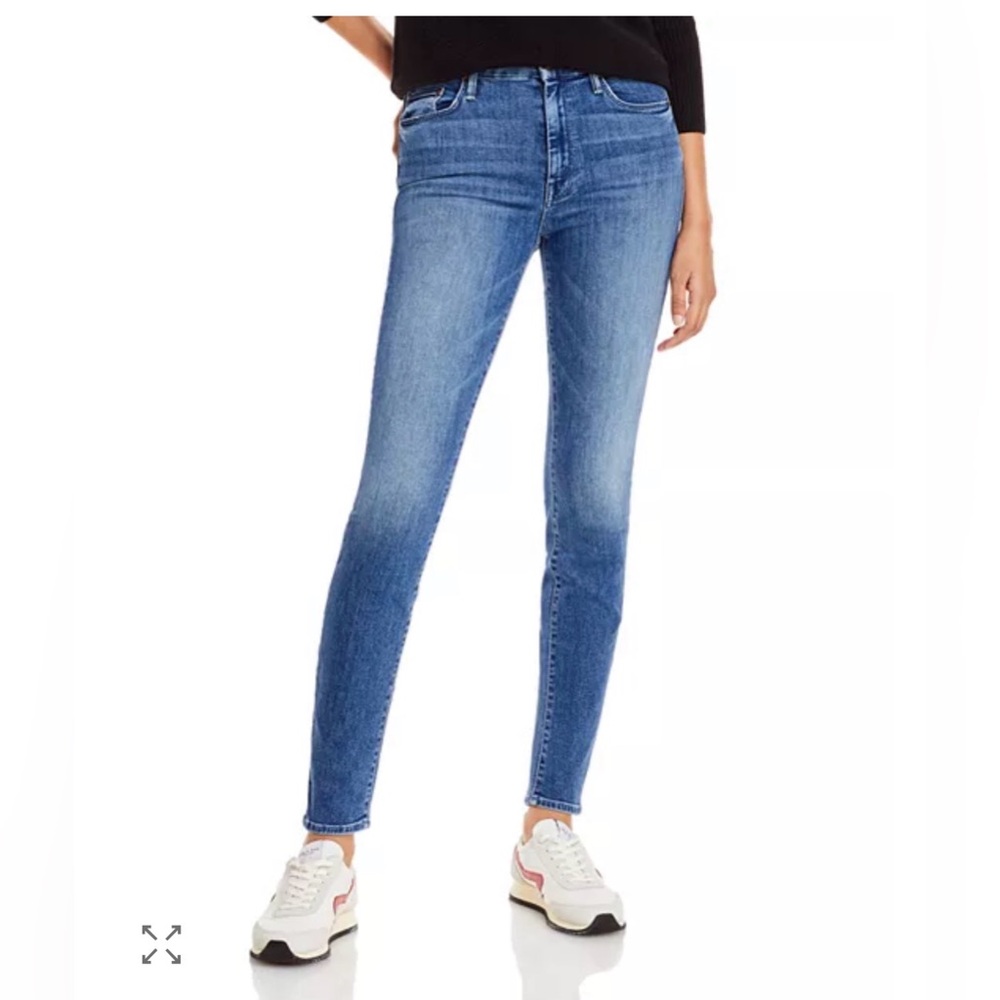 MOTHER denim jeans The Looker Skinny Jeans in Groovin dark blue wash 24 NWT
